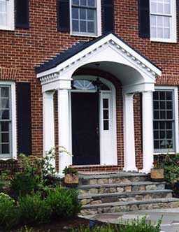 porch portico after remodel