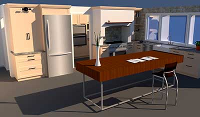 rendered kitchen design